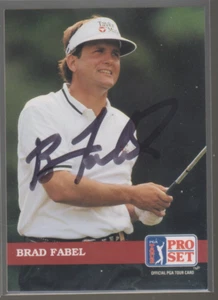 Juego profesional de 1992 autografiado Brad Fabel - Imagen 1 de 1