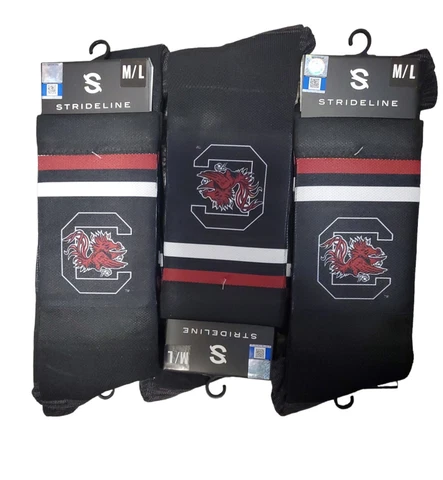 South Carolina Gamecocks Premium Socks Crew Cut Athletic Wear Lot of 6 Wholesale Cover