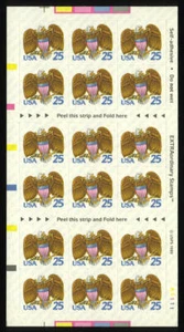 US #2431a 25¢ Eagle & Shield convertible booklet #2431 VF NH MNH - Picture 1 of 1