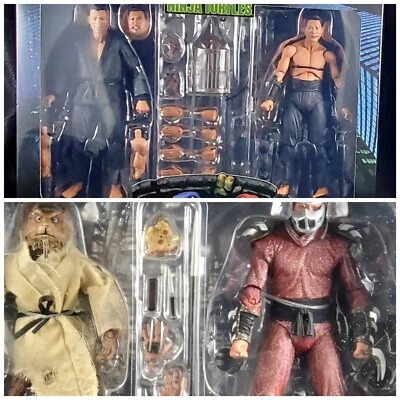 NECA Splinter and Shredder and Oroku Saki and Hamato Yoshi 2 pack TMNT Movie New - Image 1 of 4