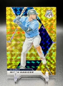 2021 Panini Mosaic MITCH HANIGER Reactive Yellow Prizm #12 Mariners - Picture 1 of 2