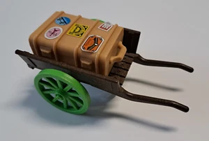 Playmobil Gepäckwagen Reisekoffer 5503 Gepäckträger Rosa Serie Puppenhaus #E913 - Bild 1 von 4