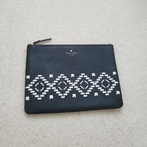 Kate Spade Pebbled Leather Gia Flynn Street Zip Clutch Bag - Picture 1 of 13