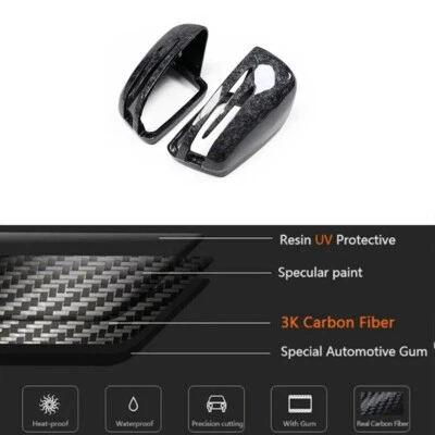 Cubierta tapa espejo retrovisor lateral coche carbono manchado para Mercedes Benz W212 W204 W221 W176 Foto 1 de 4