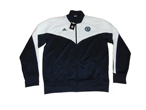 Chelsea England Soccer Jacket Adidas Zip Track Top England Football Coat XXL NEW - Picture 1 of 3