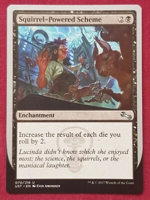 Magic The Gathering UNSTABLE SQUIRREL-POWERED SCHEME black card MTG - Image 1 of 2