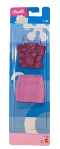 Barbie Chic Moda Gonna Rosa Multi Floreale Camicia Cami NRFC 2003 - Foto 1 di 2