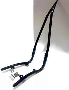 Black Passenger Backrest Sissy bar BLACK Tall Fit Honda Fury VT1300CX 2010-2022 - Picture 1 of 3
