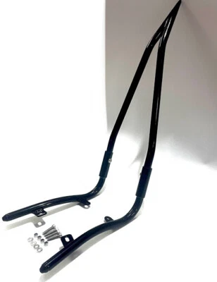 Black Passenger Backrest Sissy bar BLACK Tall Fit Honda Fury VT1300CX 2010-2023 - Image 1 of 3
