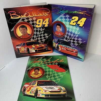 3 carpetas de 3 anillos Top Flight 1998 Nascar Racing Gordon Elliot Labonte usadas en excelente estado Foto 1 de 4
