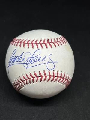 CLEVELAND INDIANS SANDY ALOMAR JR SIGNED BASEBALL JSA COA GOLD GLOVE AUTOGRAPH - Image 1 of 2