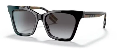 Очки солнцезащитные BURBERRY BE4346 39428G 53 мм Elsa черные светло-серые градиентные - Изображение 1 из 4