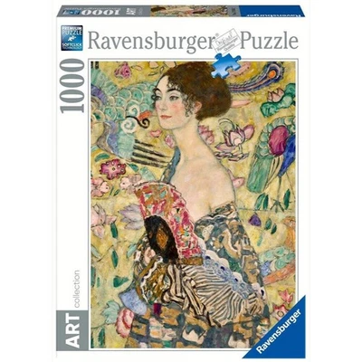 Ravensburger 01132-3 Klimt Lady with a Fan 1000pc Jigsaw Puzzle Brand New - image 1 of 2