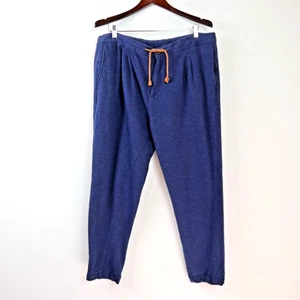 Zara Man Size XL Terry Knit Cotton Jogger Pants 38" Waist Navy Blue - Picture 1 of 7