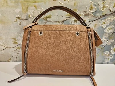 Calvin Klein Garnet Triple Compartment Top Zipper Satchel - Image 1 of 4