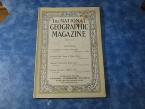 ANTIQUE NATIONAL GEOGRAPHIC May 1919 HUNTING DINOSAURS Indiana Sand Dunes HELIUM - Picture 1 of 4