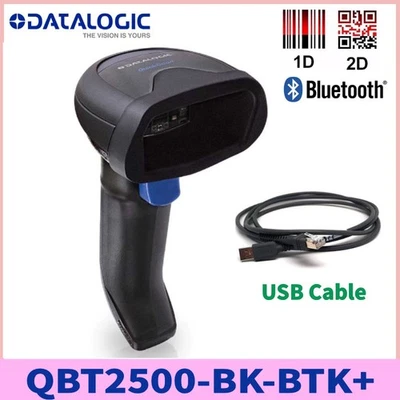 Datalogic Quickscan QBT2500-BK-BTK+ Bluetooth 2D USB Barcode Scanner W/ Cable - Image 1 of 3