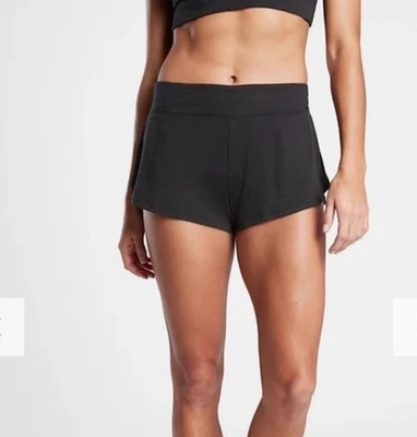 Ropa íntima y de dormir Athleta Plus negra cintura elástica suave tejido acanalado 2X Foto 1 de 4