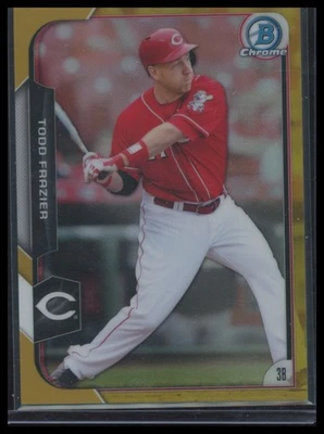 2015 Bowman Chrome #124 Todd Frazier Gold Refractors #/50 - Image 1 of 2