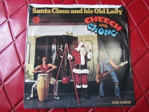 NATALE Vintage CHEECH & CHONG 45 Vinile Disco BABBO NATALE & HIS OLD LADY-1972 - Foto 1 di 4