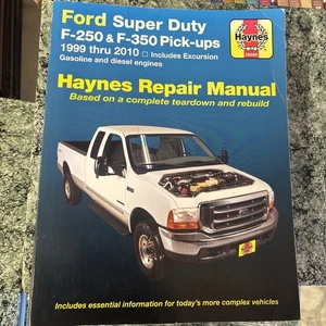 Haynes Repair Manual 36060 Ford Super Duty F250 & F350 Pick-Ups Trucks 1999-2010 - Imagen 1 de 3