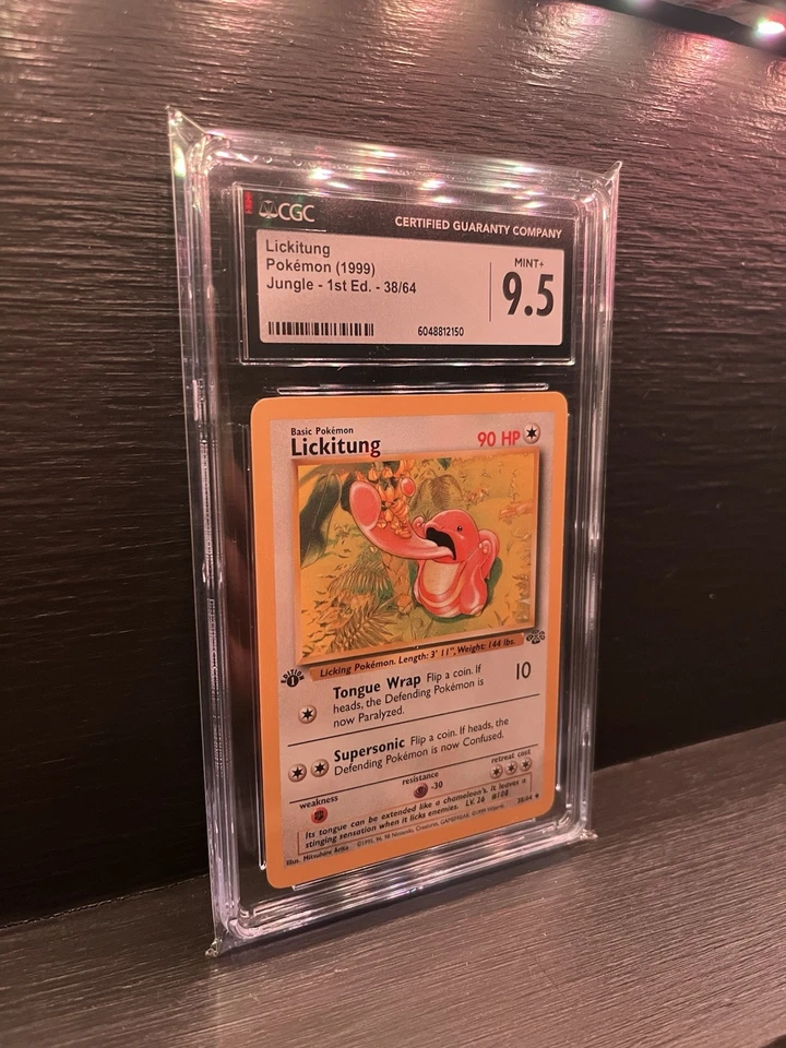 Lickitung Pokémon (1999) Jungle - 1st Ed. - 38/64 Graded Pokemon Card - Image 1 of 2