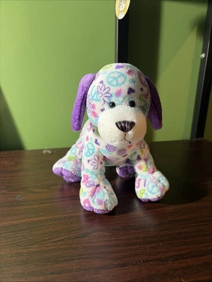 Webkinz Peace Out Puppy Stuffed Animal Plush Toy Ganz No Code - Image 1 of 4