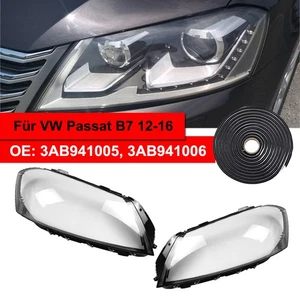 Paae Für VW Passat B7 12-16 Scheinwerferglas Streuscheibe + Dichtungsstreifen - Bild 1 von 9