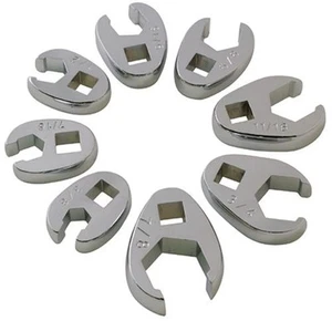 SUNEX TOOLS 9708 3/8-Inch Drive Fractional Crowfoot Flare Nut Wrench Set, 3/8... - Picture 1 of 7
