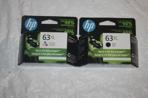 HP - 63XL Schwarz & 63XL TriColor Tintenkombination - High Capacity Tintenpatronen - Neu!! - Bild 1 von 5