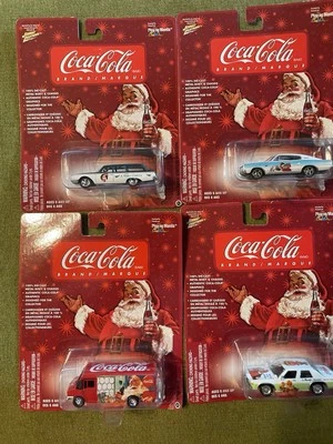 Coca Cola Santa Series Die Cast Lote De 4 Colección Papá Noel Y Oso Polar Foto 1 de 4