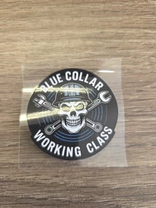 Funny Hardhat Vehicle UV DTF Decal Sticker Waterproof Blue Collar - Bild 1 von 5