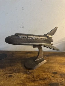 Vintage Alloy Metal Table Top Space Shuttle - Picture 1 of 5