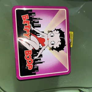 2005 Betty Boop Metalldose Brotdose lila - Bild 1 von 4