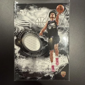 Walter Clayton Jr. Camiseta deportiva usada de novato 2025 Topps Rise To The Occasion #RTO-WC - Imagen 1 de 2