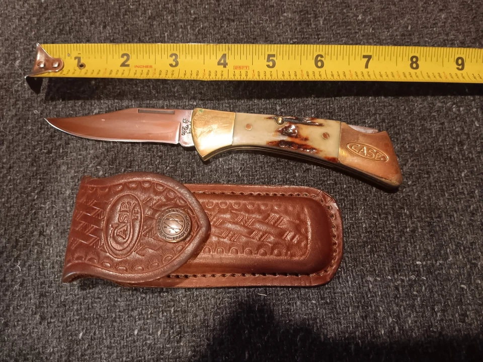 Case XX 5 Dot Mako Lockback With Leather Case XX Holster with Original Box - Image 1 of 4