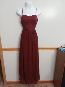 Vestido Tells Every Dress Tells A Story Borgoña Formal Vestido de Noche Fiesta... - Imagen 1 de 17