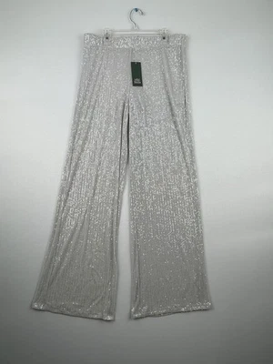 Wild Fable Women's Size Mid Rise Wide Leg Holiday Sequin Pants MEDIUM - Image 1 of 4