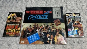 WWF The Wrestling Album SPECIAL CASSETTE 1985 VTG & 2 VHS - All New/SEALED - Picture 1 of 8