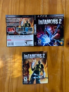 inFamous 2 Sony PlayStation 3 PS3 Handbuch & Cover Art Insert NUR KEIN SPIEL OEM - Bild 1 von 5