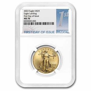 2022 1/2 oz American Gold Eagle MS-70 NGC (First Day of Issue) - Picture 1 of 3