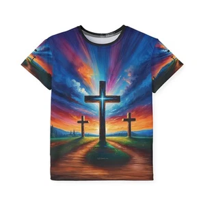 "Celestial Crucifixion" Kids Jersey (AOP) - Picture 1 of 17