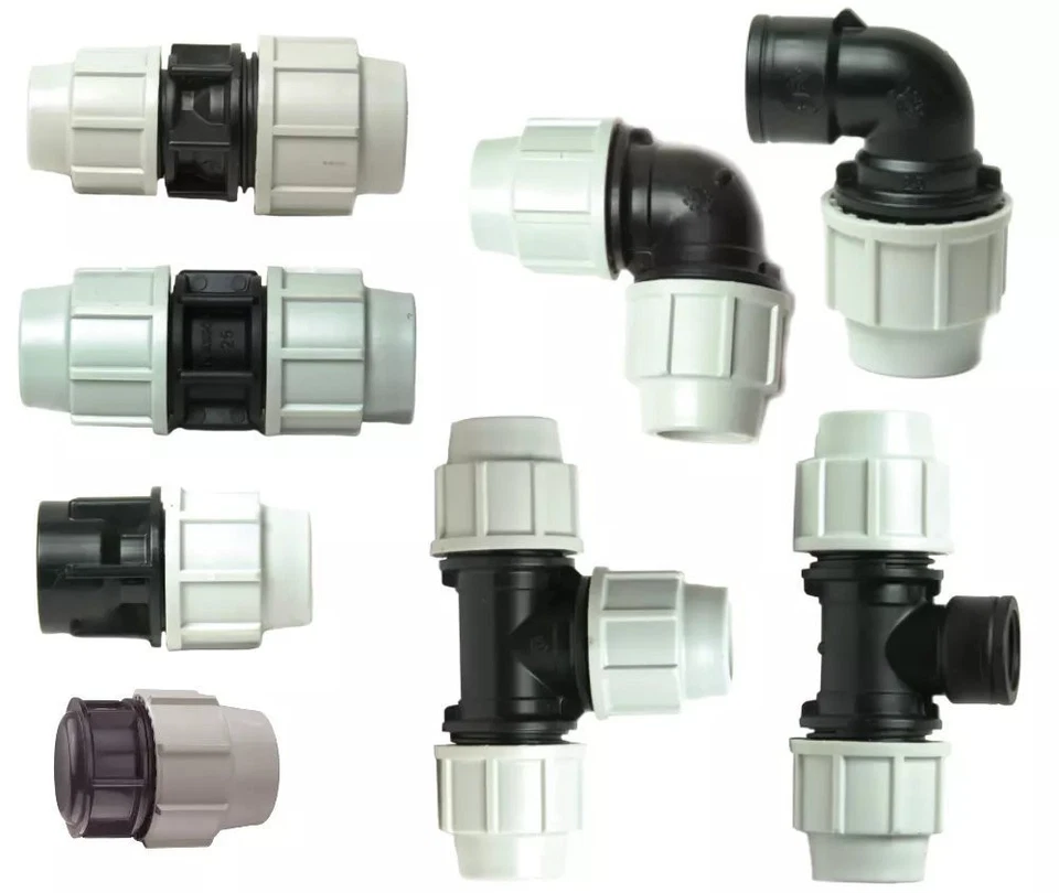 IKARO RACCORDO POLIETILENE A COMPRESSIONE PPB PER TUBO POLIETILENE TENUTA 16 BAR