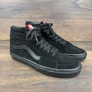Vans Sk8-Hi Entrenadores Negro/Negro Talla Para Hombre UK 9/US 10 Zapatos de Skateboarding - Imagen 1 de 9