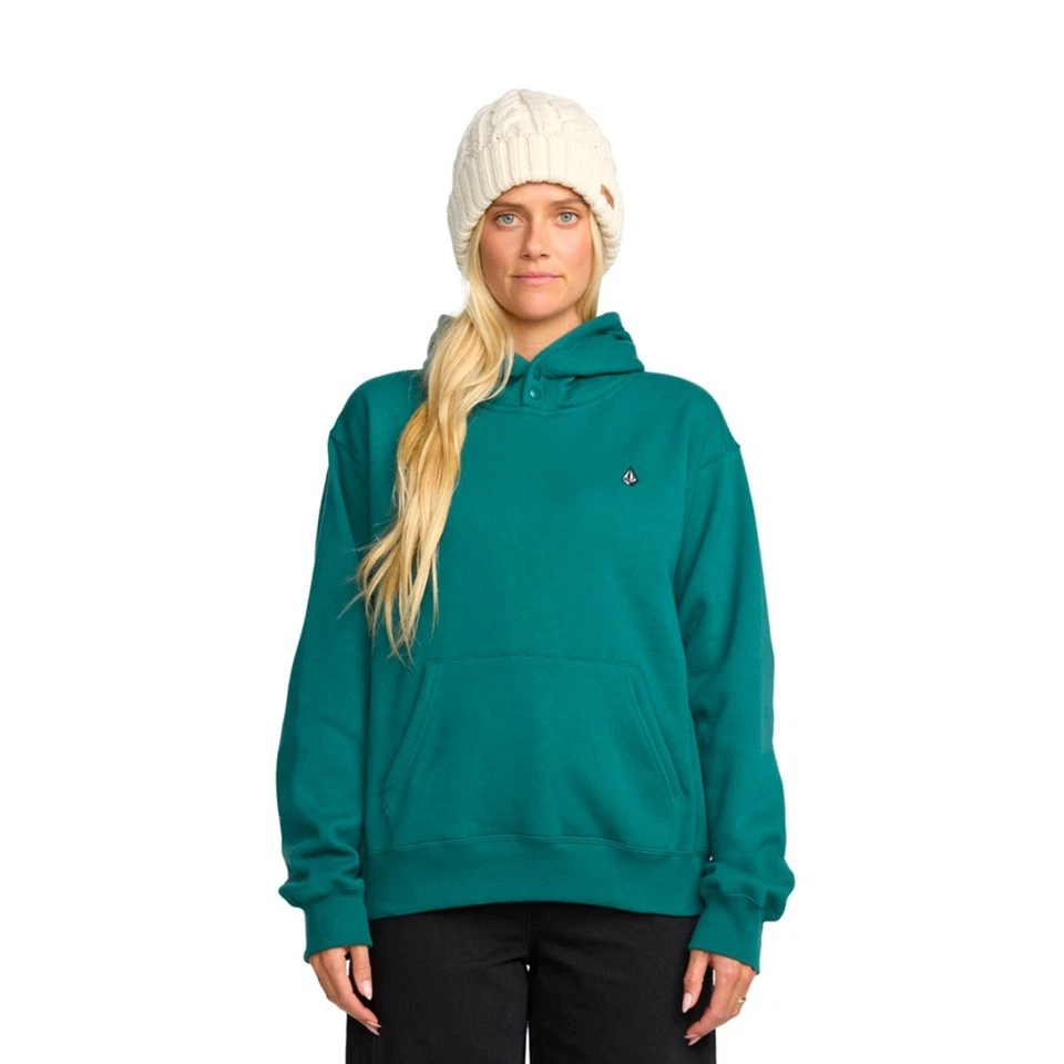 Brand New Volcom Womens Costus Pullover Fleece Hoodie Atlantic Deep 2026 Small - Image 1 of 1