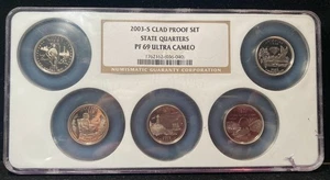2021-S 5- Coin Clad PROOF Set State Quarters NGC PF69 Ultra Cameo - Picture 1 of 4