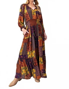 Easel Evelyn Maxi Dress Golden Olive - Picture 1 of 13