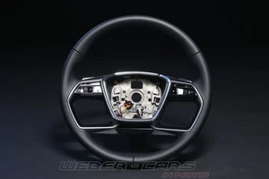 4KE419091D Leather Steering Tiptronic Multifunction Soul Black OEM Audi A8 4N D5 - Picture 1 of 20