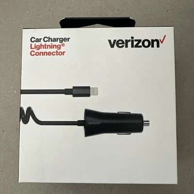 OEM Original Verizon Logo Car Charger for Apple IPHONE  - Image 1 of 3