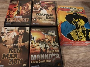 Spaghetti Western Collection Django Kill Django Run Man Run Mannaja OOP (4 DVD) - Imagen 1 de 7